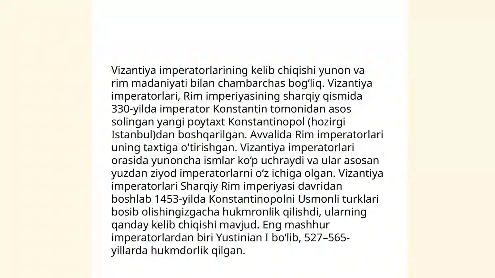 Vizantiya imperatorlarning shajarasini tuzish 3
