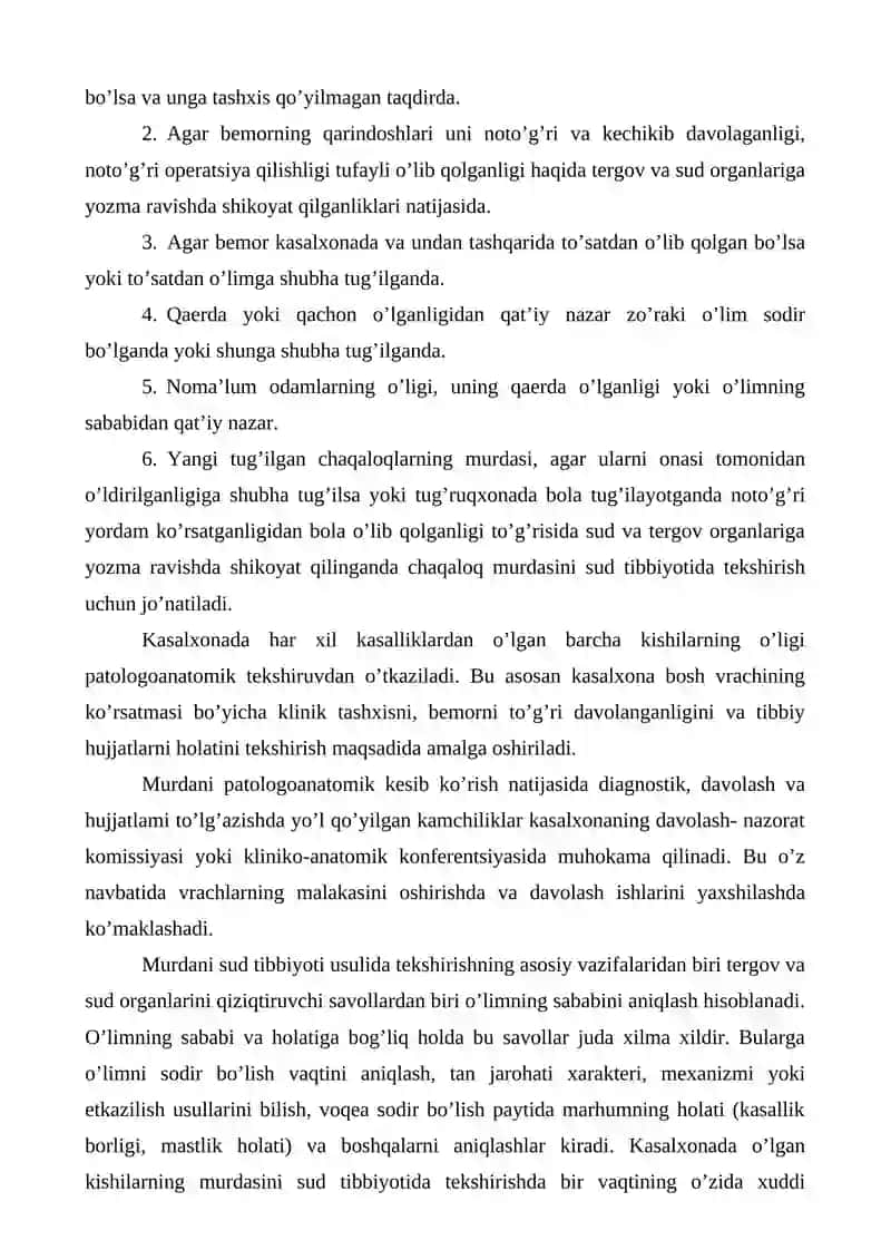 O'lim Vaqtini Aniqlash 3