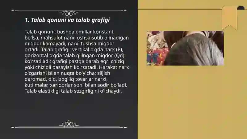 Talab va taklif 3
