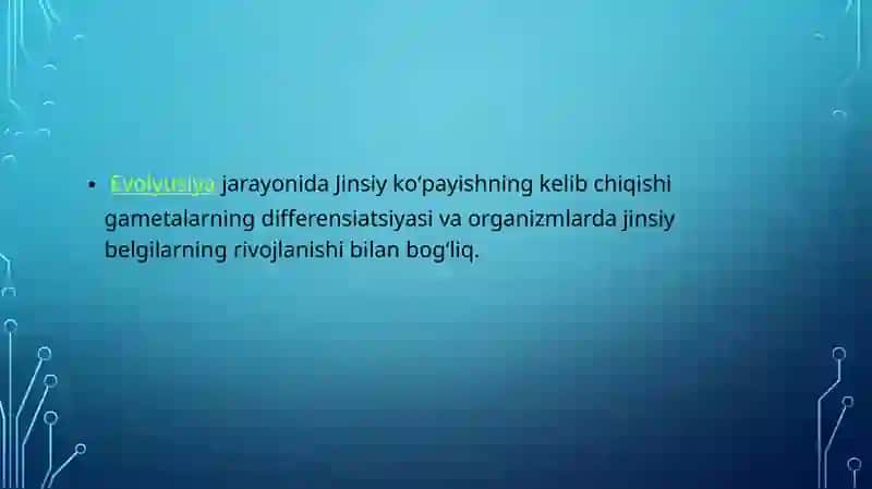 Organizmning kupayishi 3