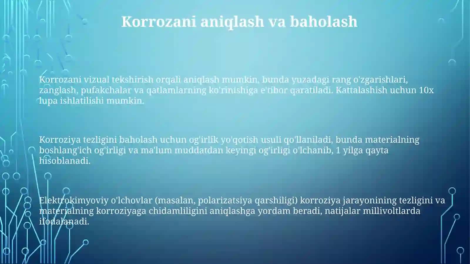 Uyda korroziyani kamaytirish 3