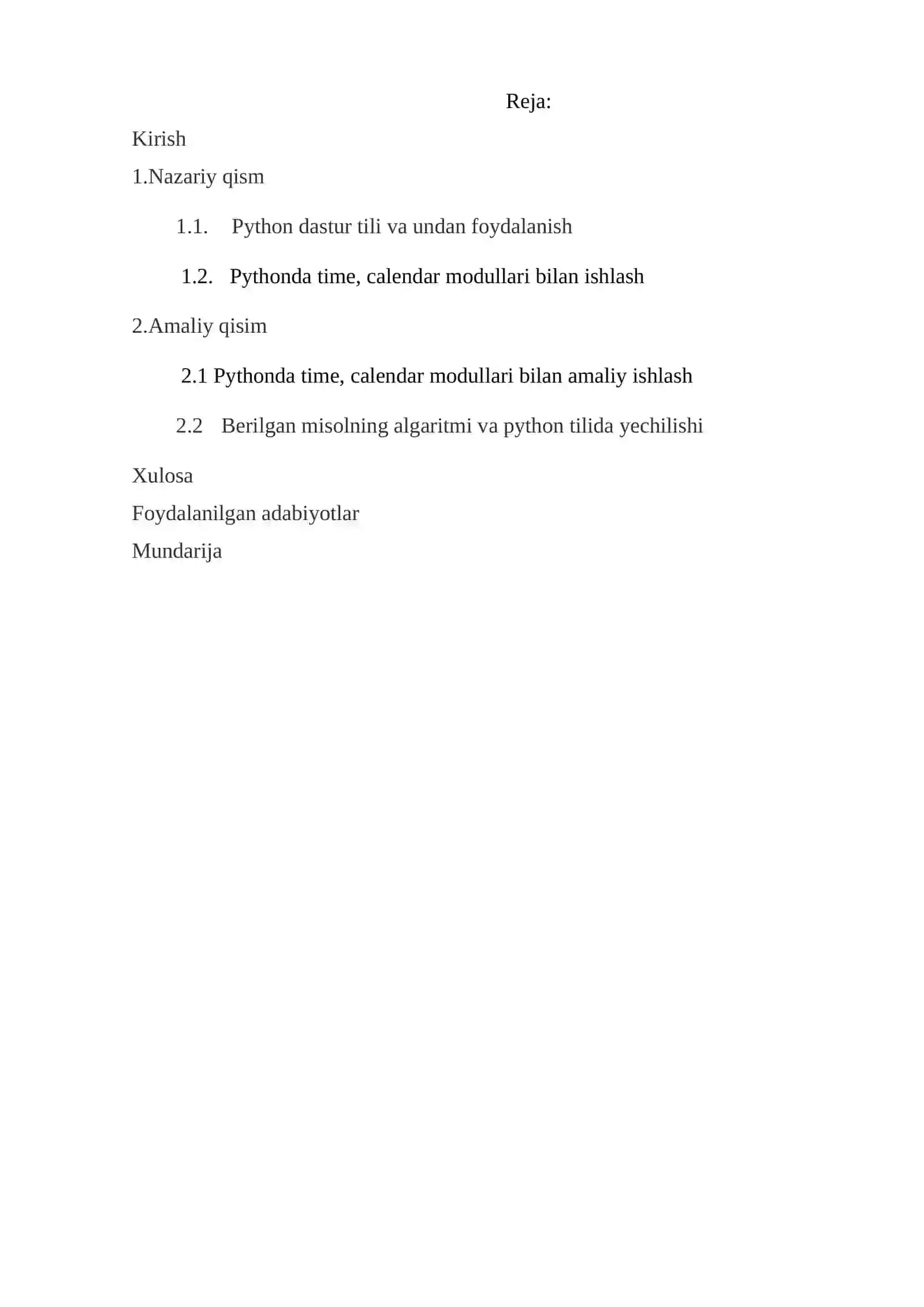 Pythonda time, calendar modullari bilan ishlash 3
