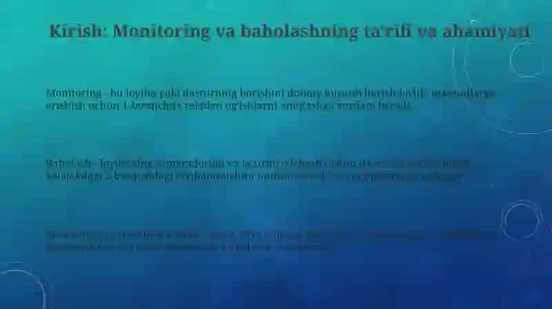 Monitoring va Baholashning Zamonaviy Usullari 3