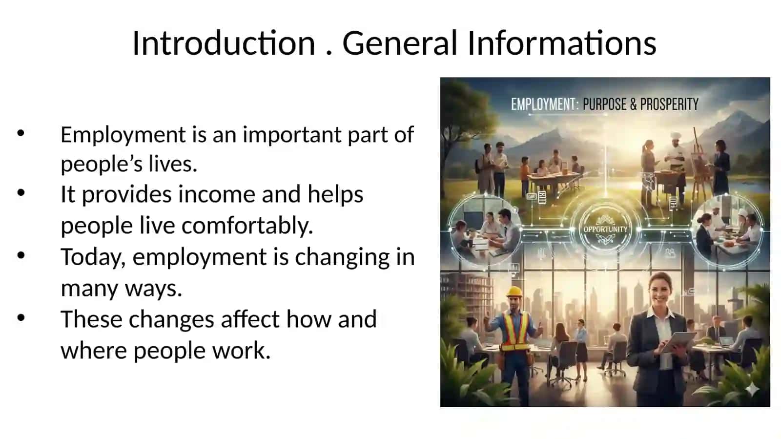 Employment changes 3