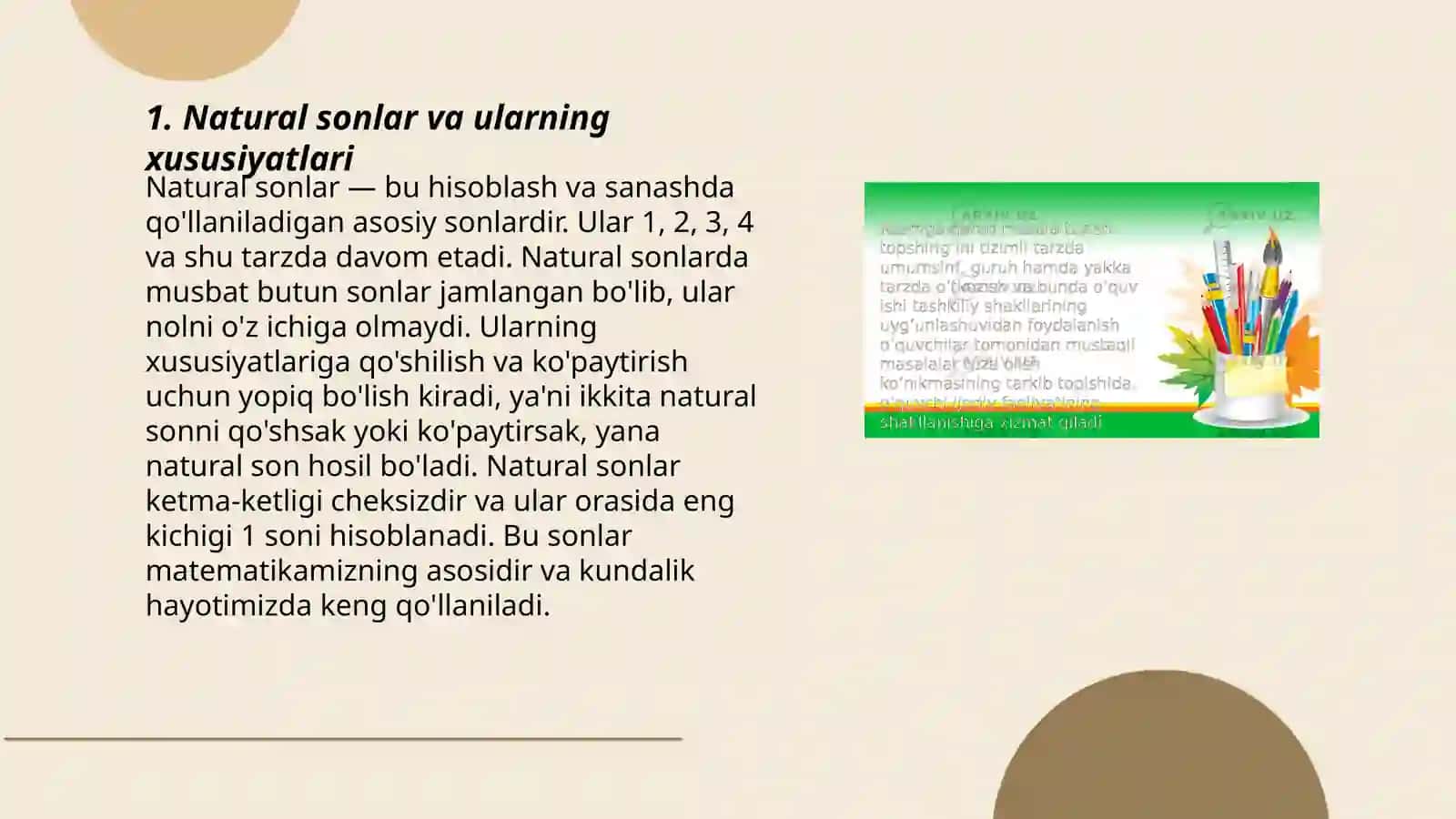 Boshlangʻich sinflarda matematikadan DTS tahlili 3