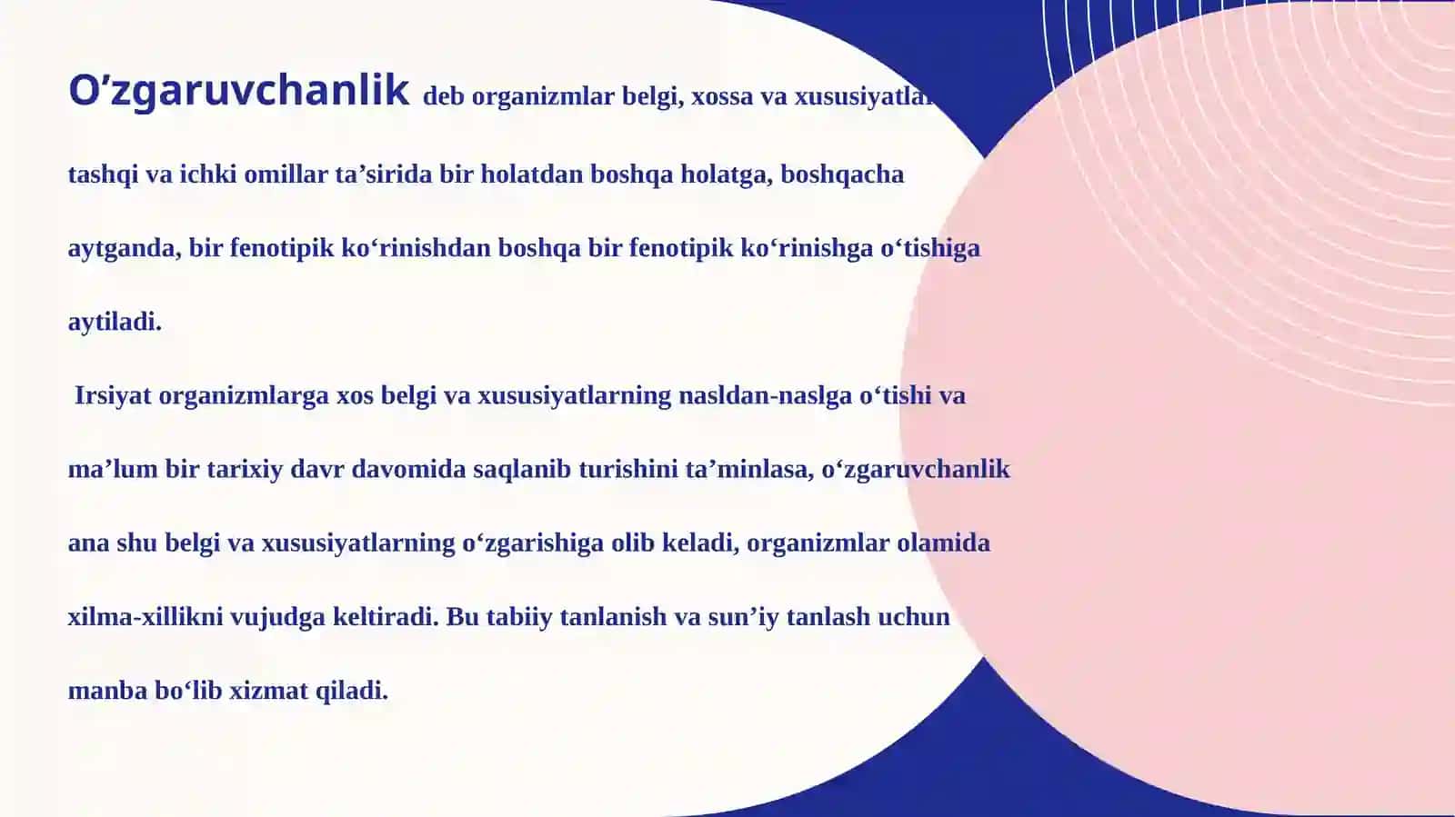 irsiy va irsiy bo’lmagan o’zgaruvchanlik va kasalliklar 3