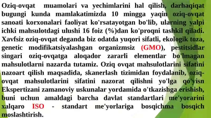 Oziq-ovqat muammosi 3