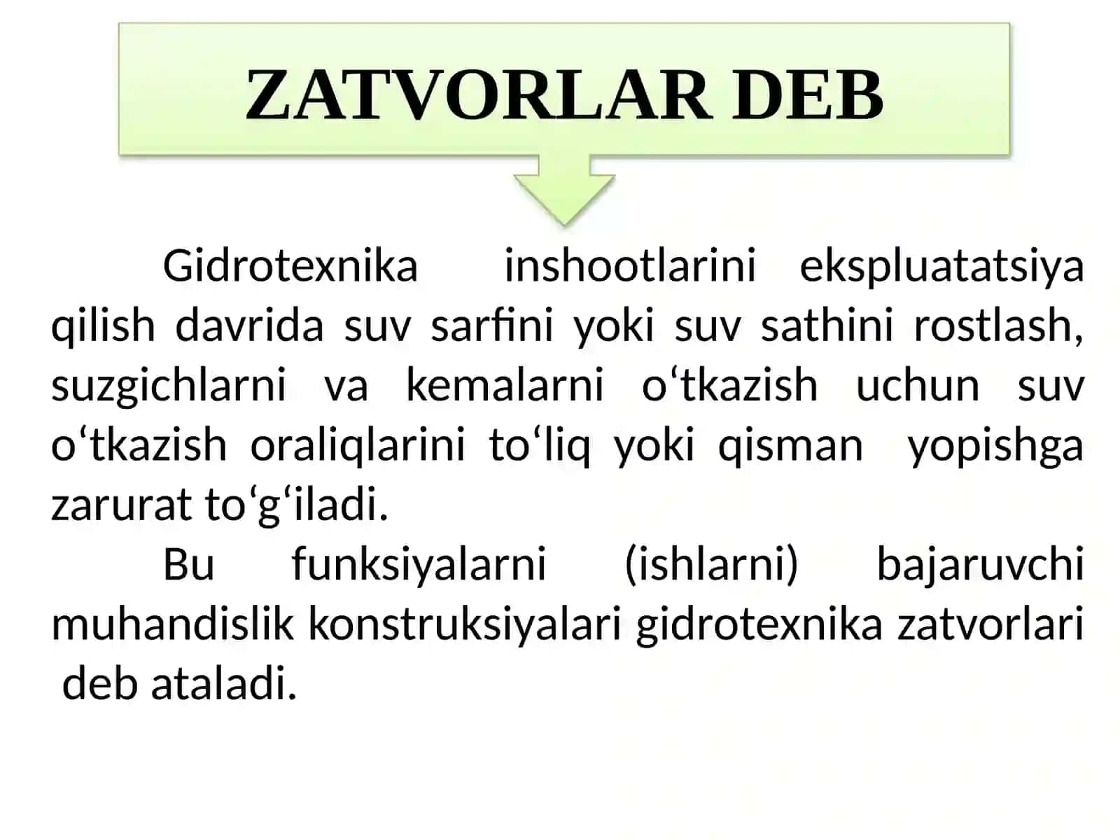 Yassizatvorni konstruksiyasi 3