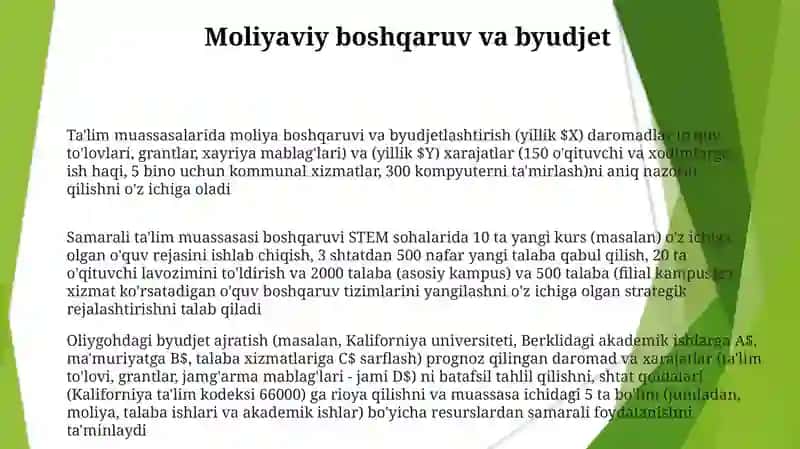 Taʼlim muassasasi menijmenti 3