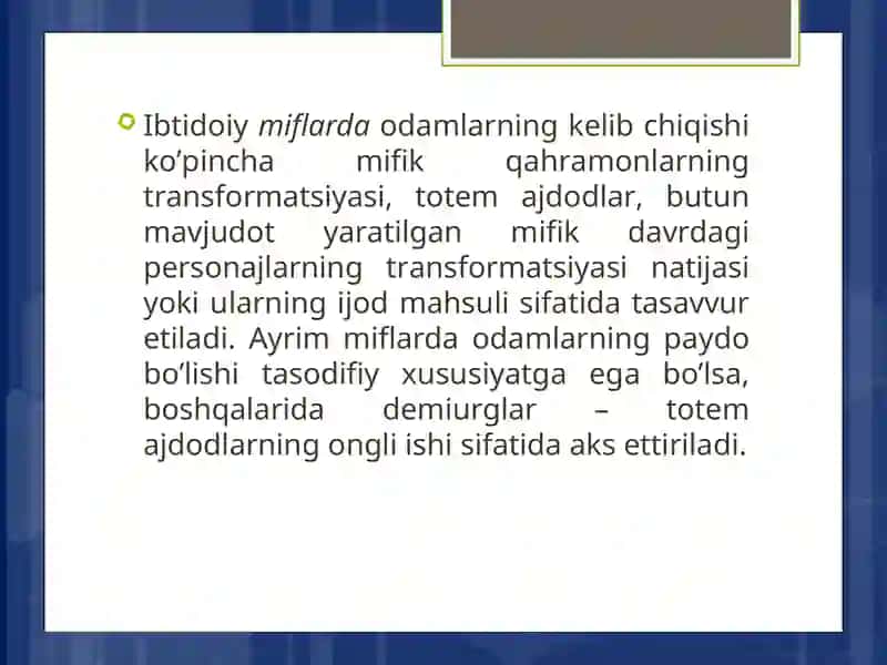 Odamlarning Kelib Chiqishi 3