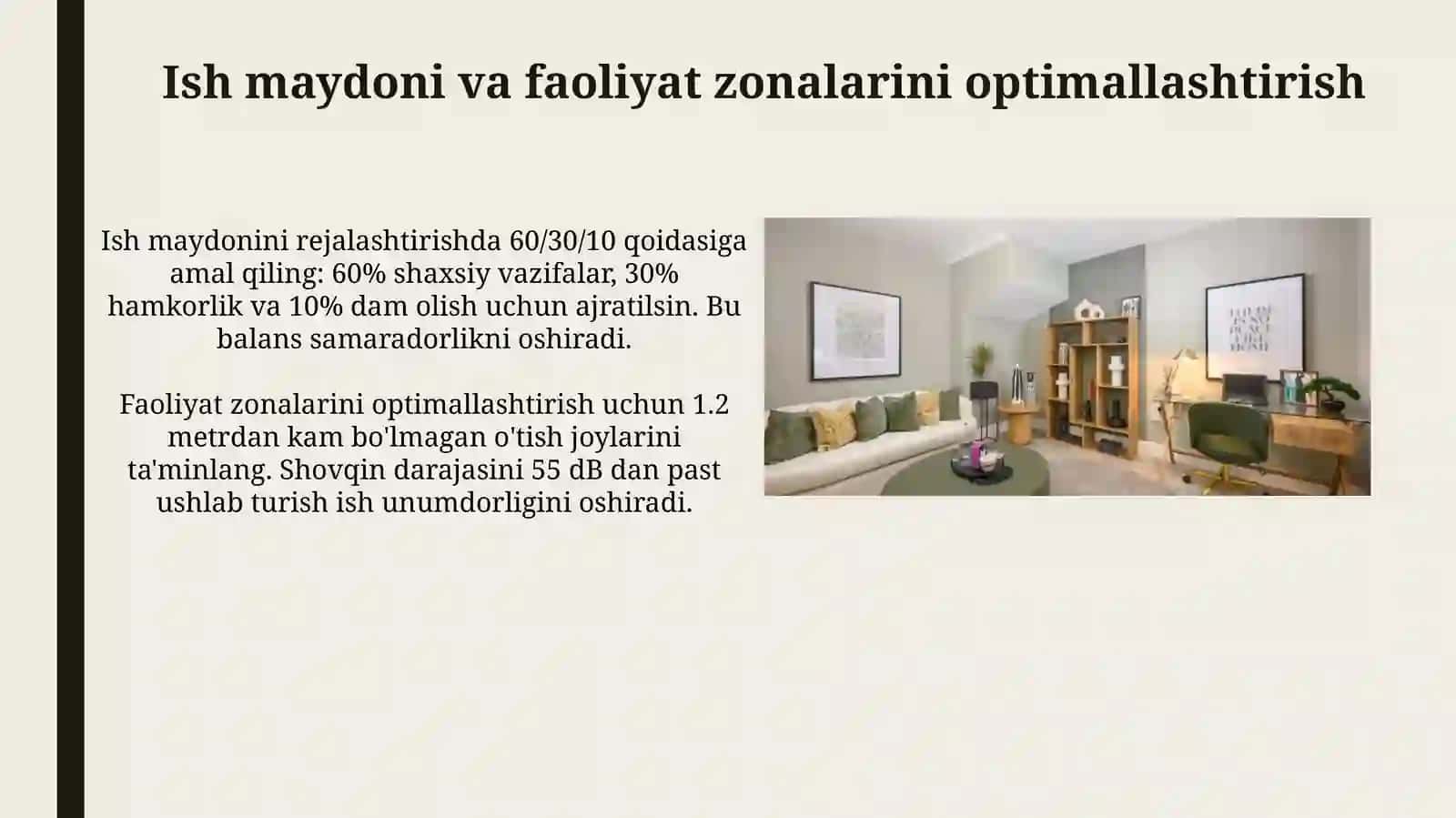 Ish maydoni va optimal faoliyat zonalari 3