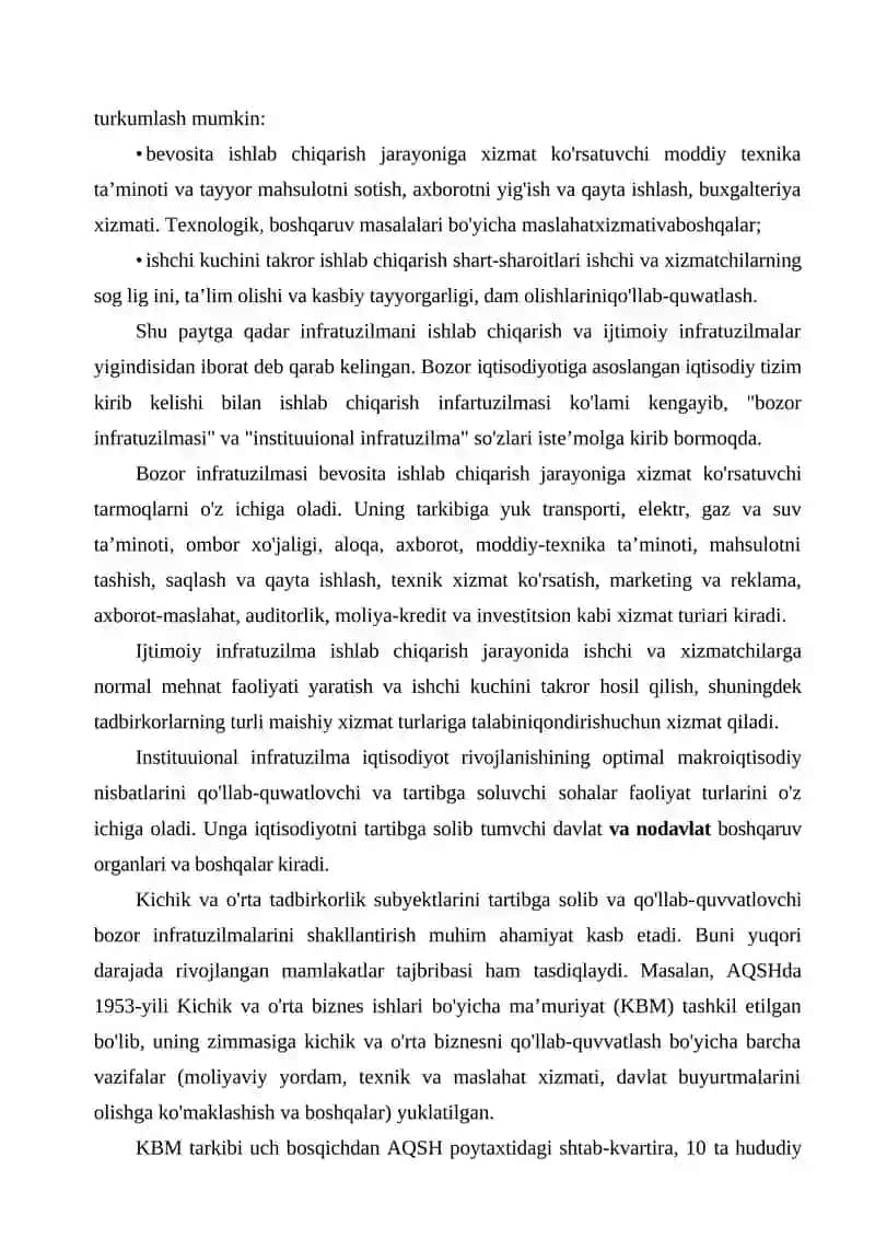 BIZNES INFRATUZILMASI 3