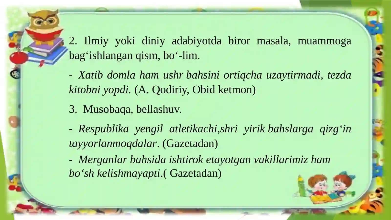 Mutaxassislikka oid bahs turlari 3
