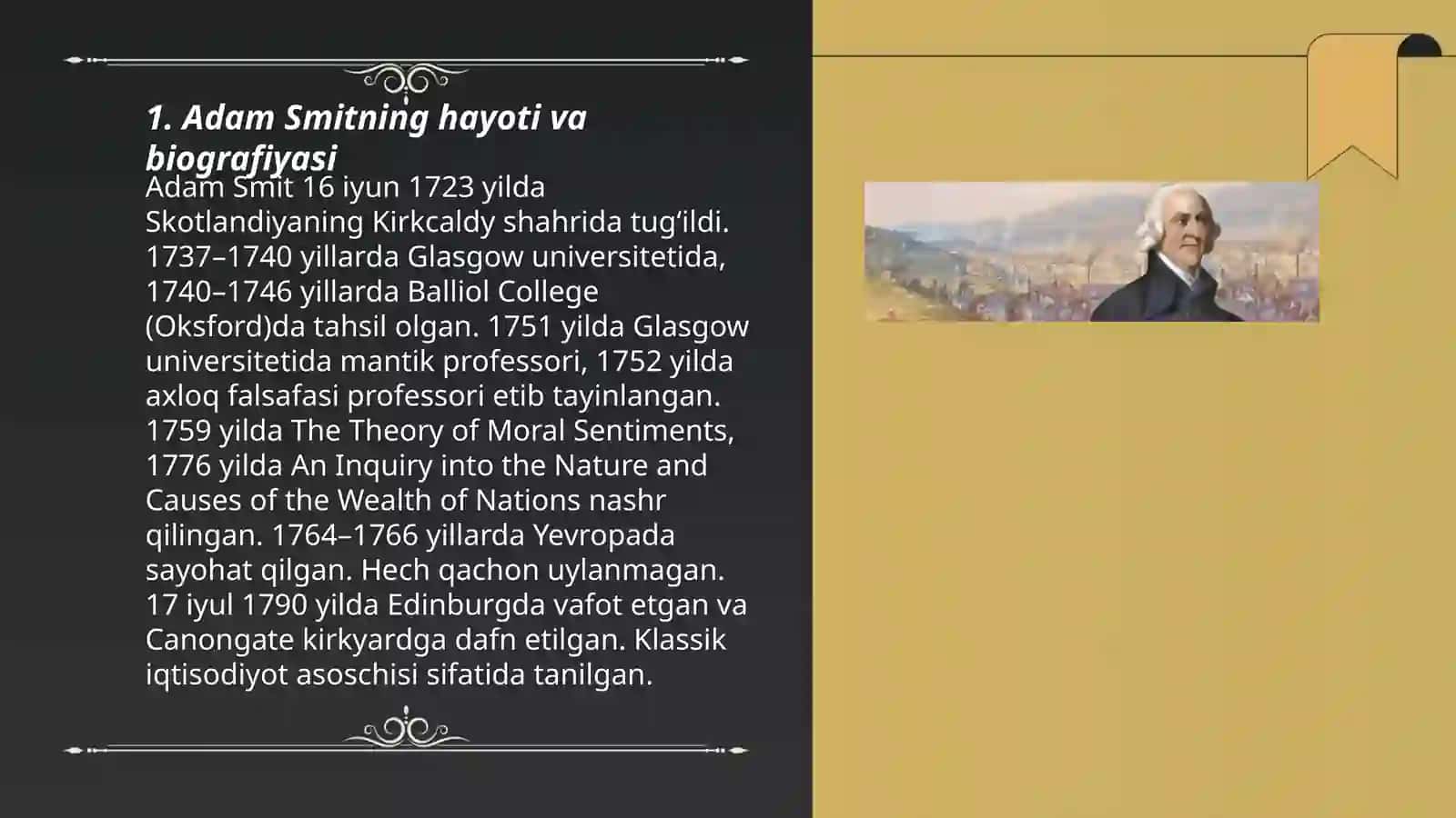Adam Smit - klassik iqtisodiyot asoschisi 3