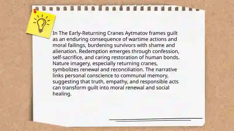 'The Early-Returning Cranes' by Chingiz Aytmatov 3