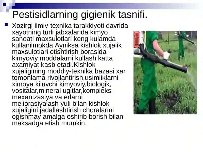 Pestisid va Gerbitsidlar 3