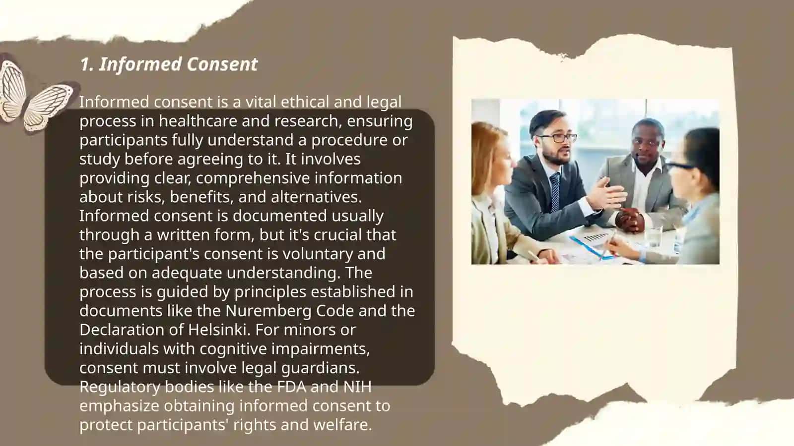 Discussing ethics in conducting and publishing research 3