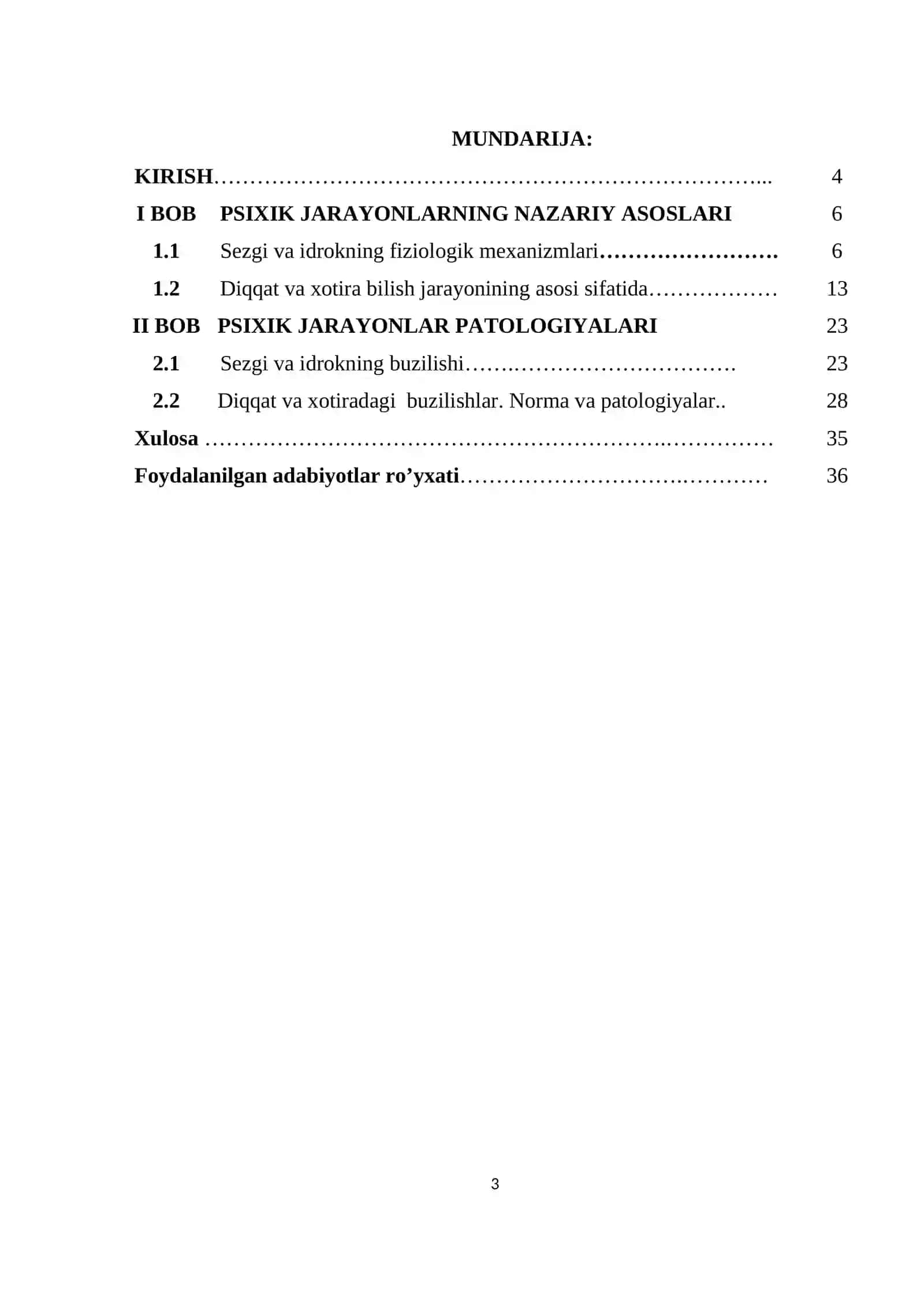 Psixik jarayonlar patologiyalari 3