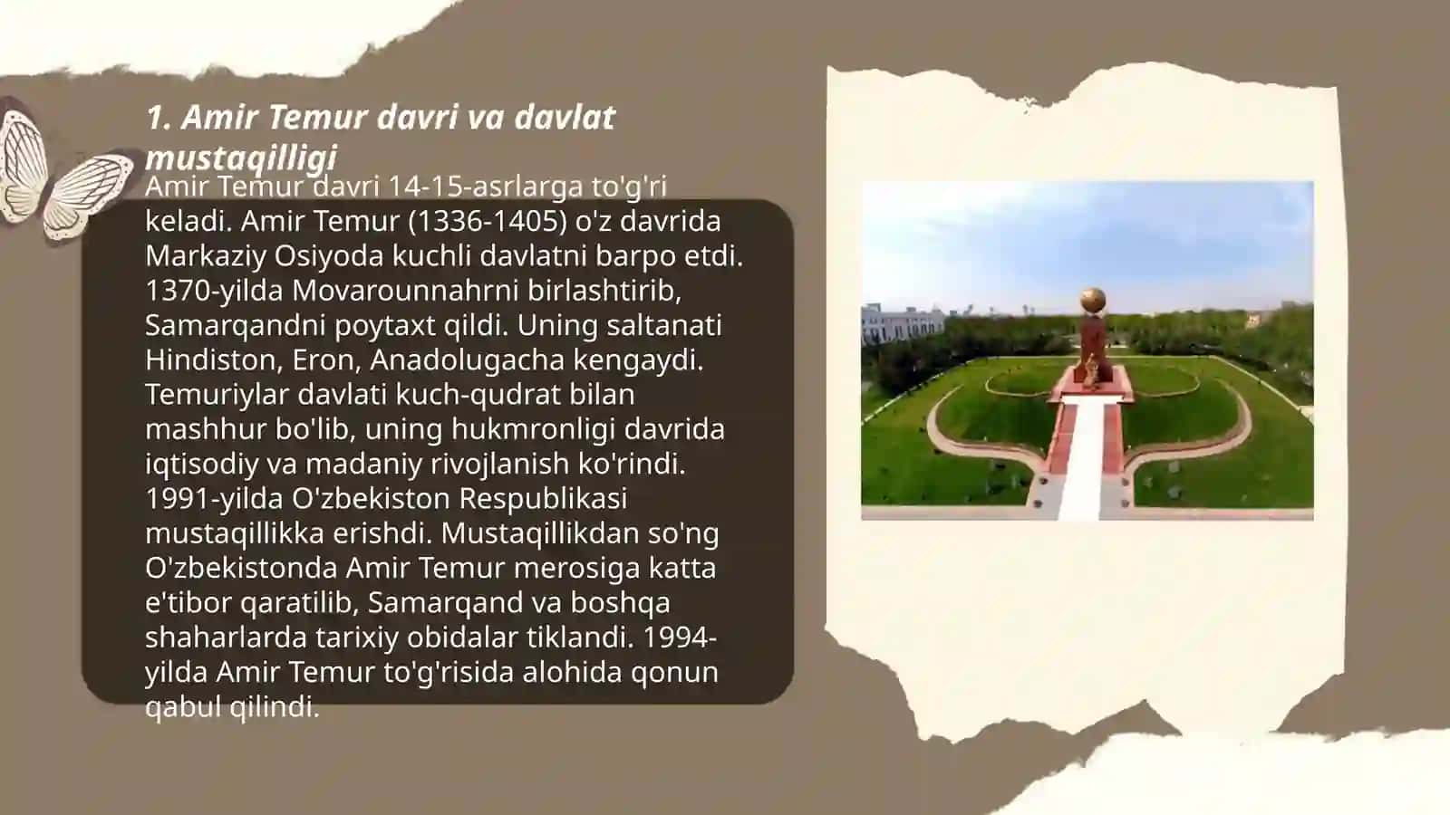 Oʻzbekistonda Mustaqillik gʻoyalaring tarixiy asoslari 3