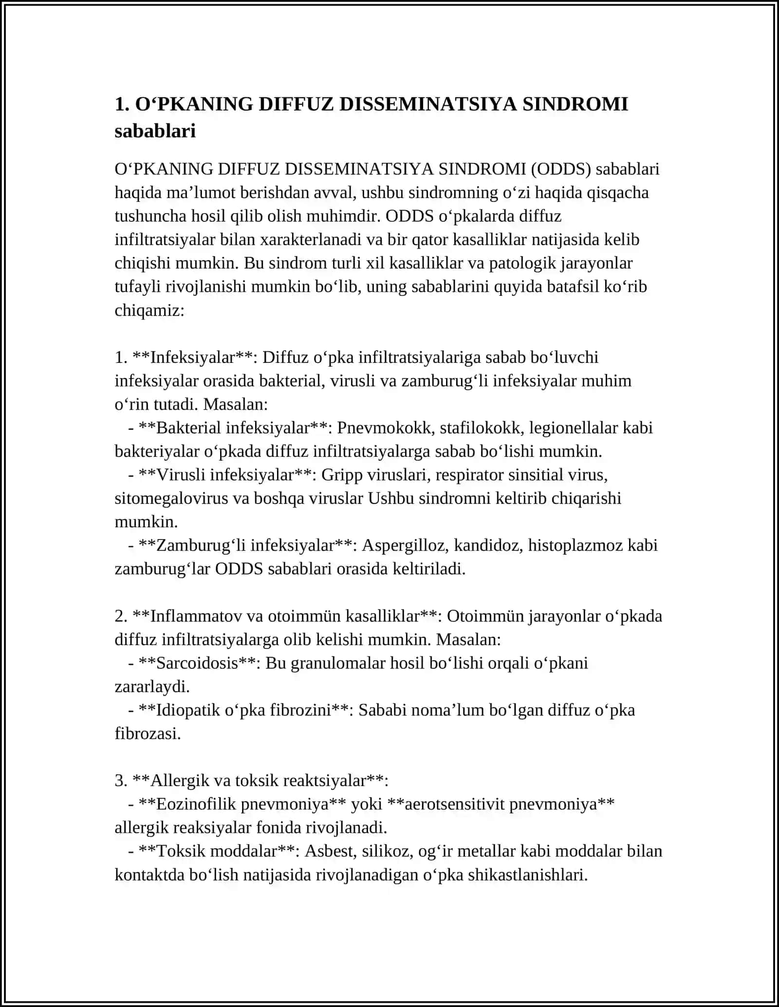 O‘PKANING DIFFUZ DISSEMINATSIYA SINDROMI 3