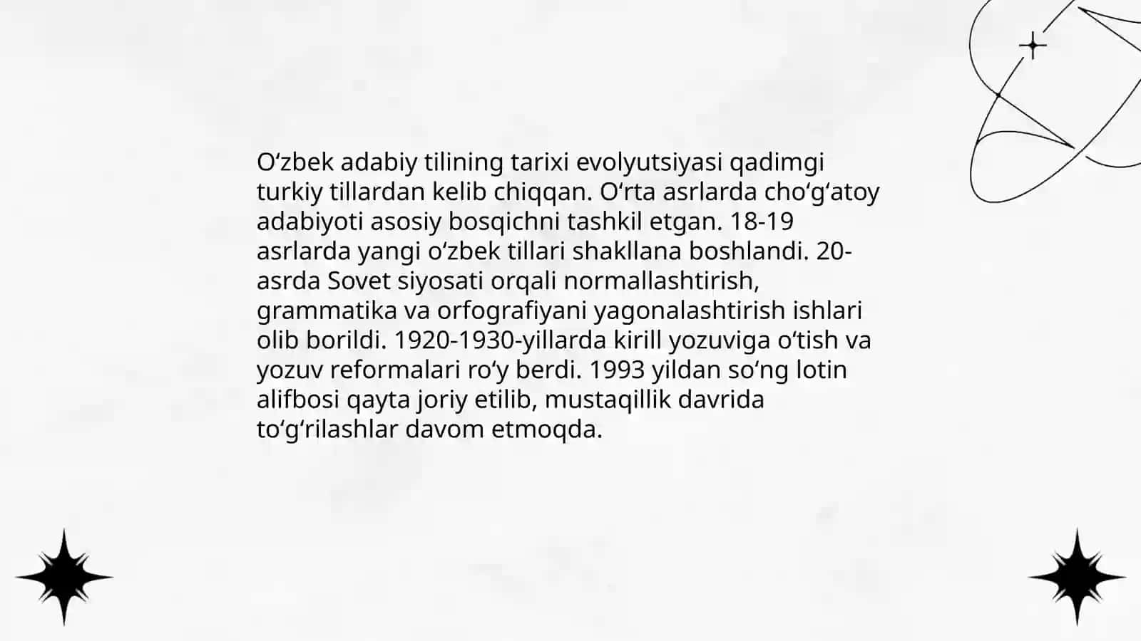 Oʻzbek adabiy tili.  Lison va nutq normalari 3