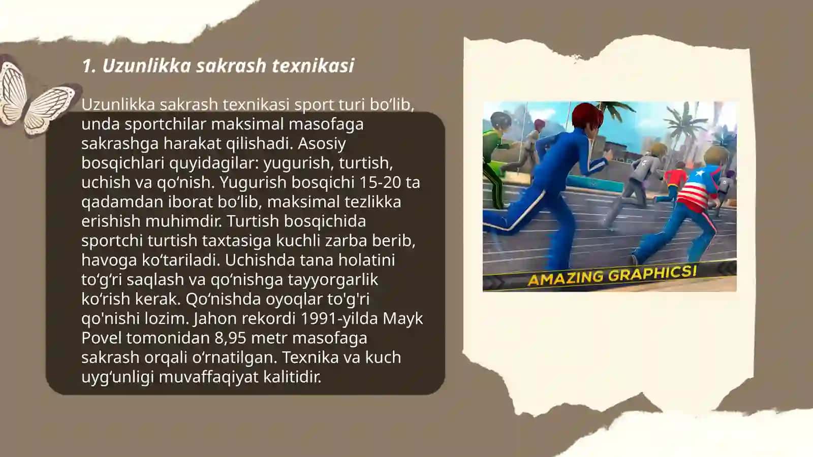 Yengil atletika: Uzunlikka sakrash 3