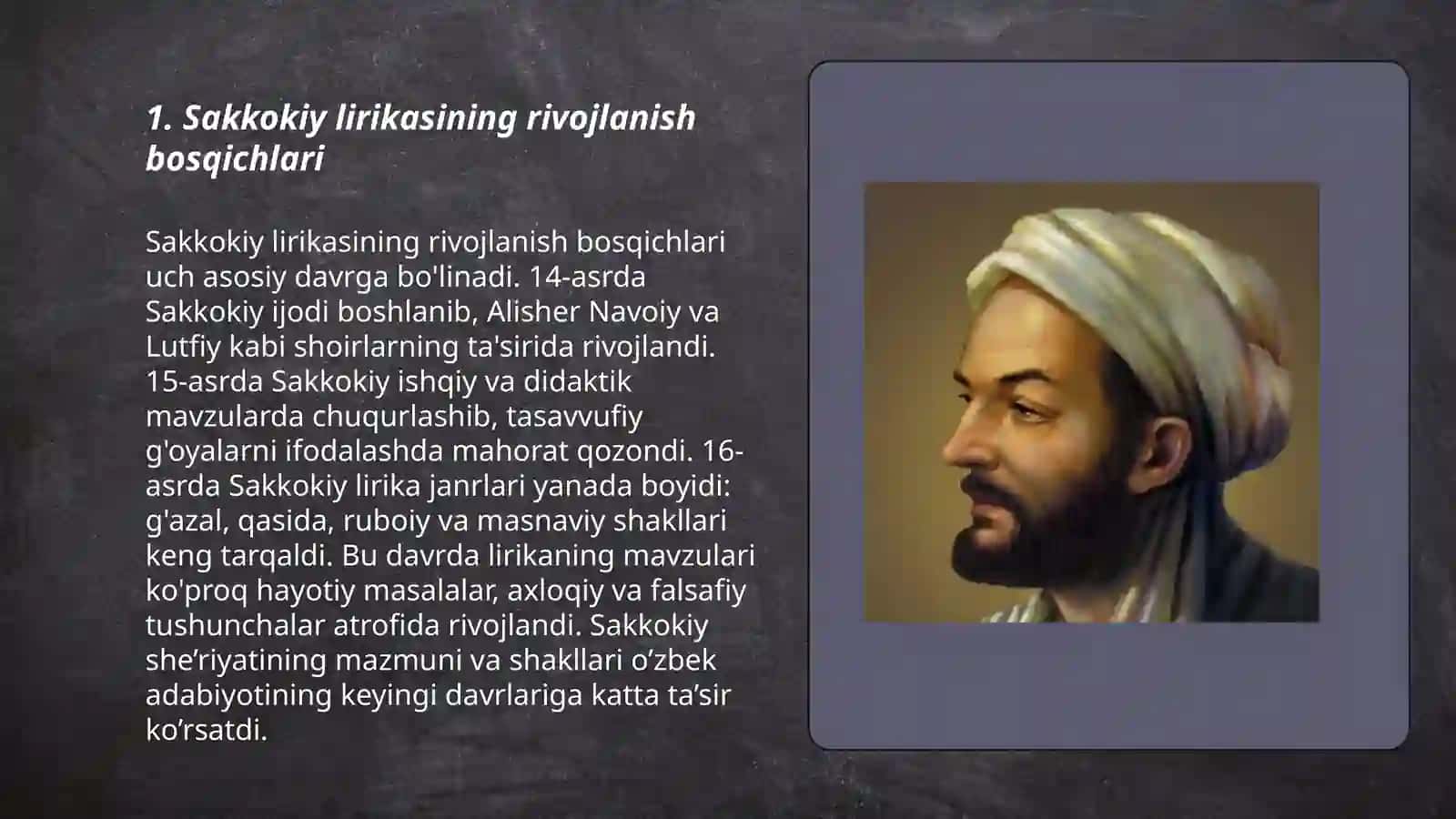 Sakkokiy lirikasi 3