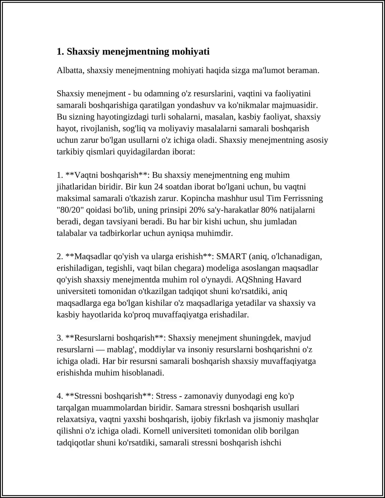 Shaxsiy menejmentning mohiyati 3