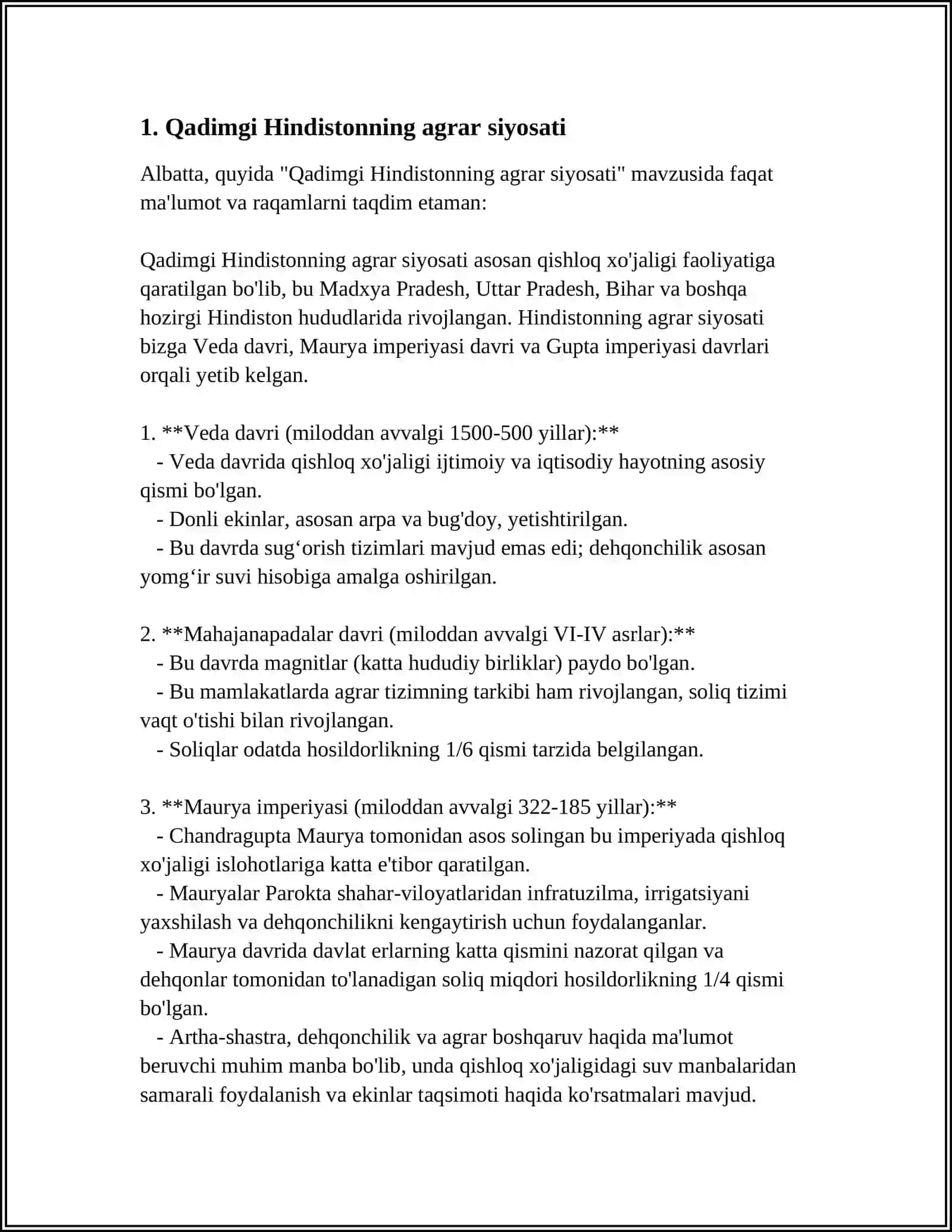 QADIMGI HINDISTONNING IQTISODIY G‘OYALARI 3