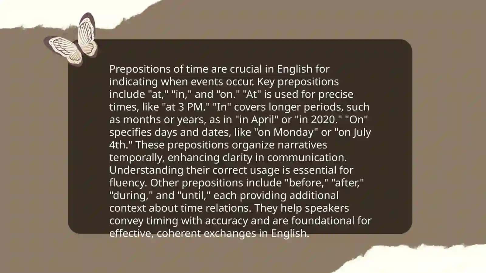 Prepositions of time,preposition of place 3