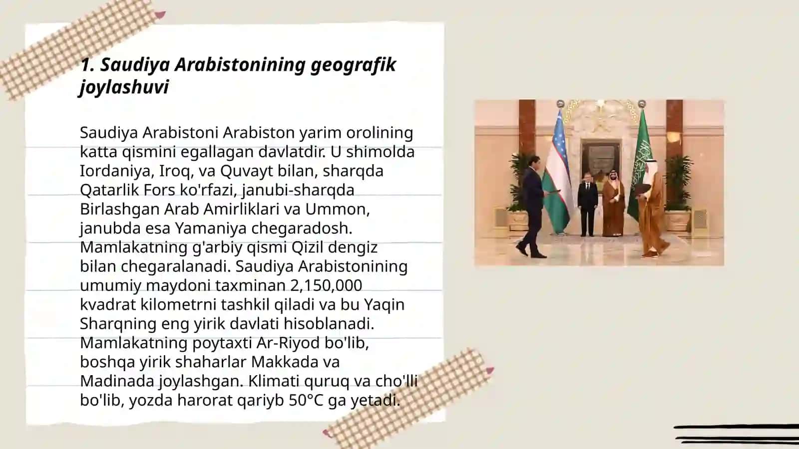 Saudiya Arabistoni haqida malumot 3
