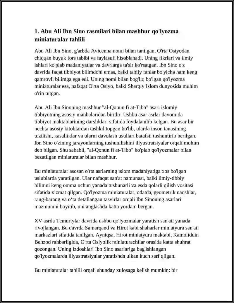 ABU ALI IBN SINO RASIMLARI BILAN 3