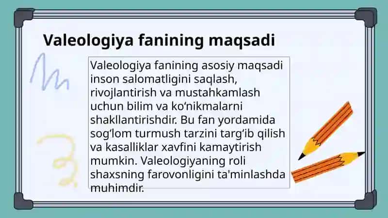 Valeologiya - salomatlik haqidagi fan. 3