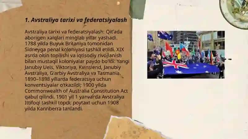 Avstraliya tarixi va federatsiyalash 3