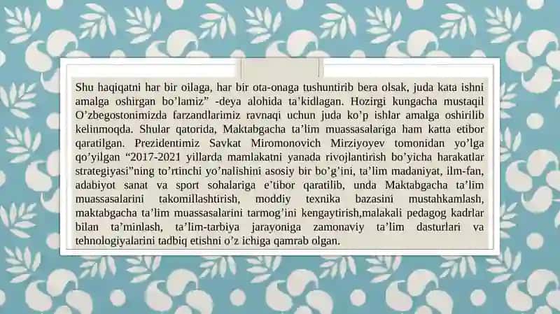 Maktabgacha yoshdagi bolalar kamolotida yangicha yondashuv 3