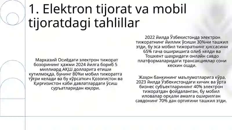 Elektron biznes va Mobil-tijorat 3