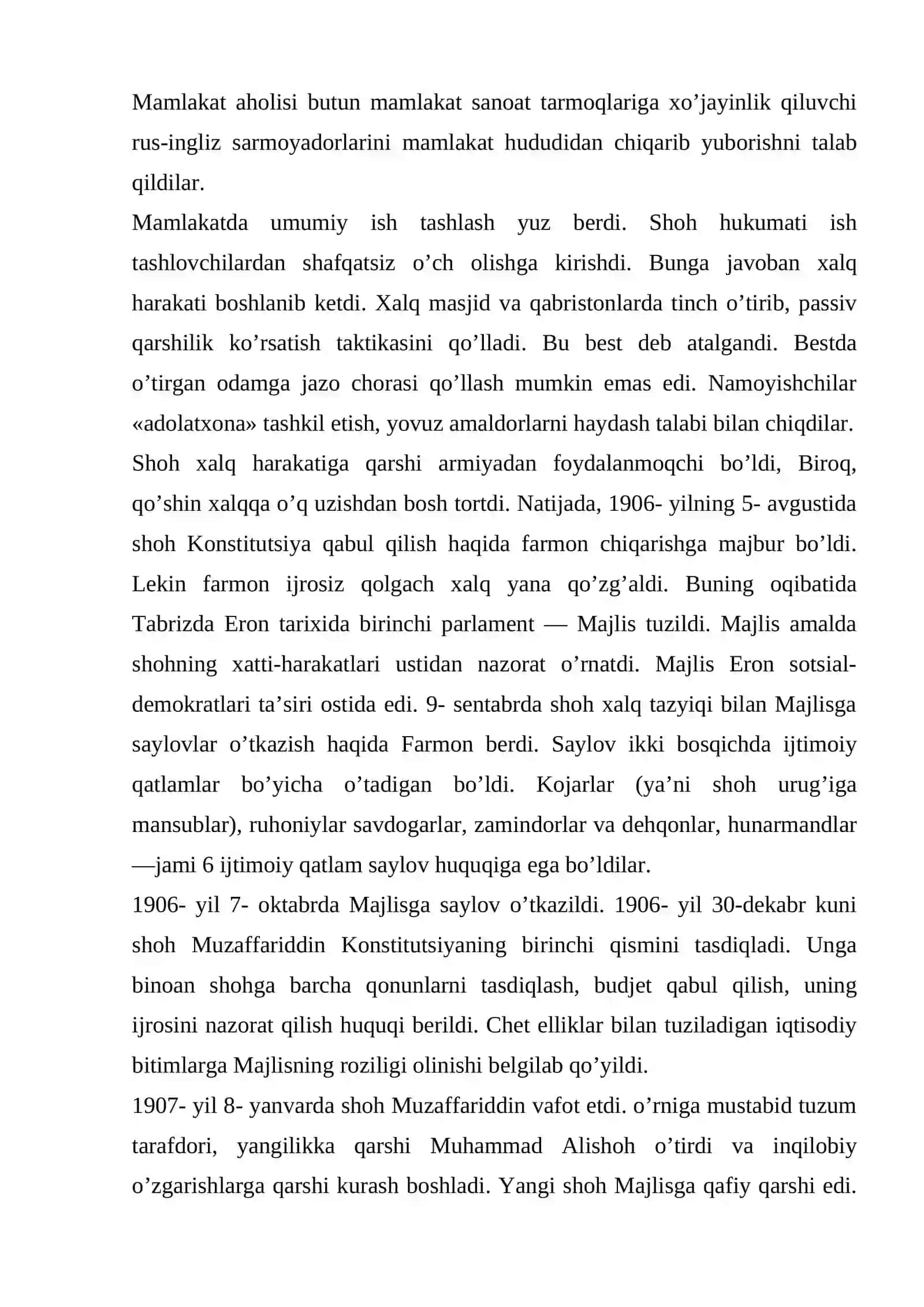 1908-1909 YILLARDA TABRIZ QO'ZG'OLONI 3