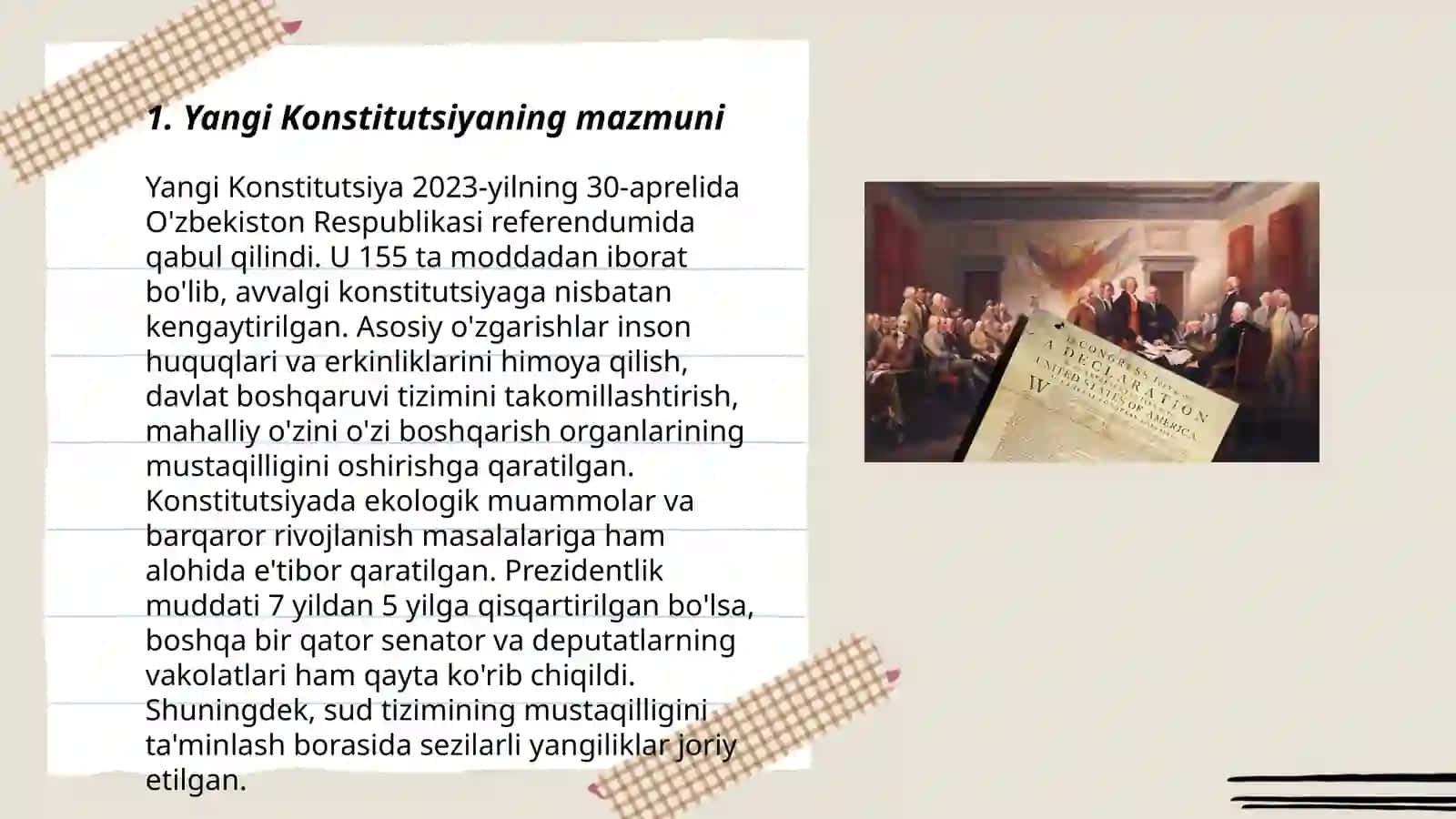 Yangi Konstitutsiyada O’zbekiston Respublikasi Oliy Majlis tarkibi va vakolatdagi o’zgarishlar 3