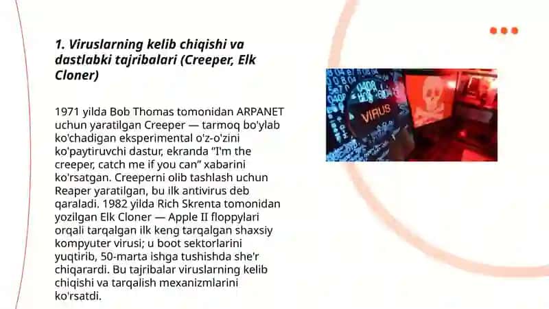 Kompyuter viruslari tarixi va evolyutsiyasi 3