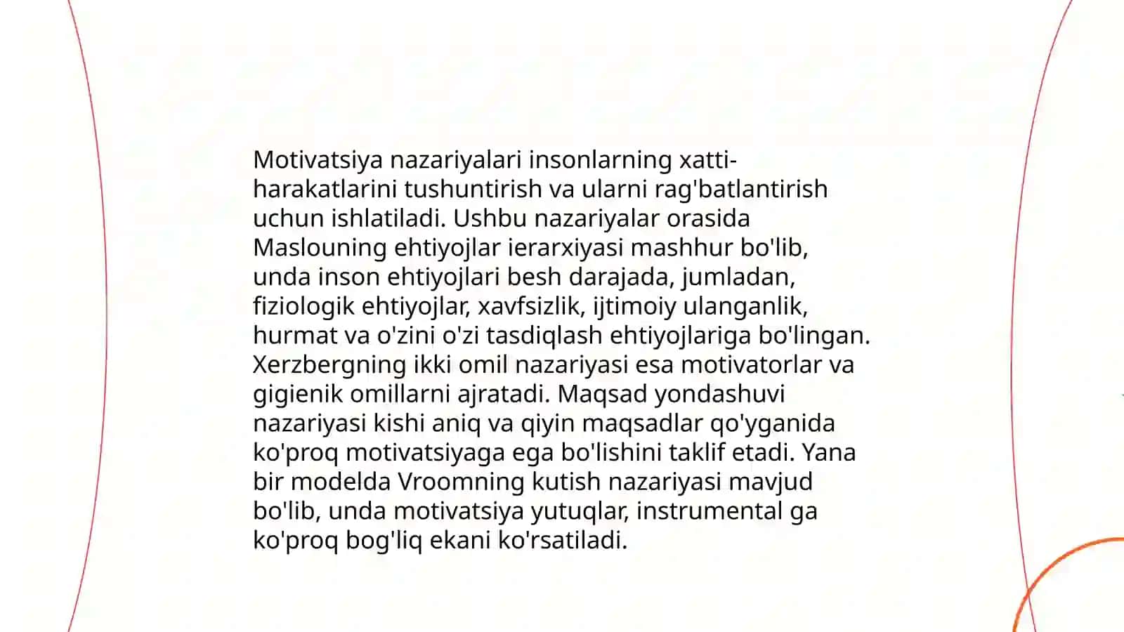 Motivatsiyaning individual xususiyatlari 3