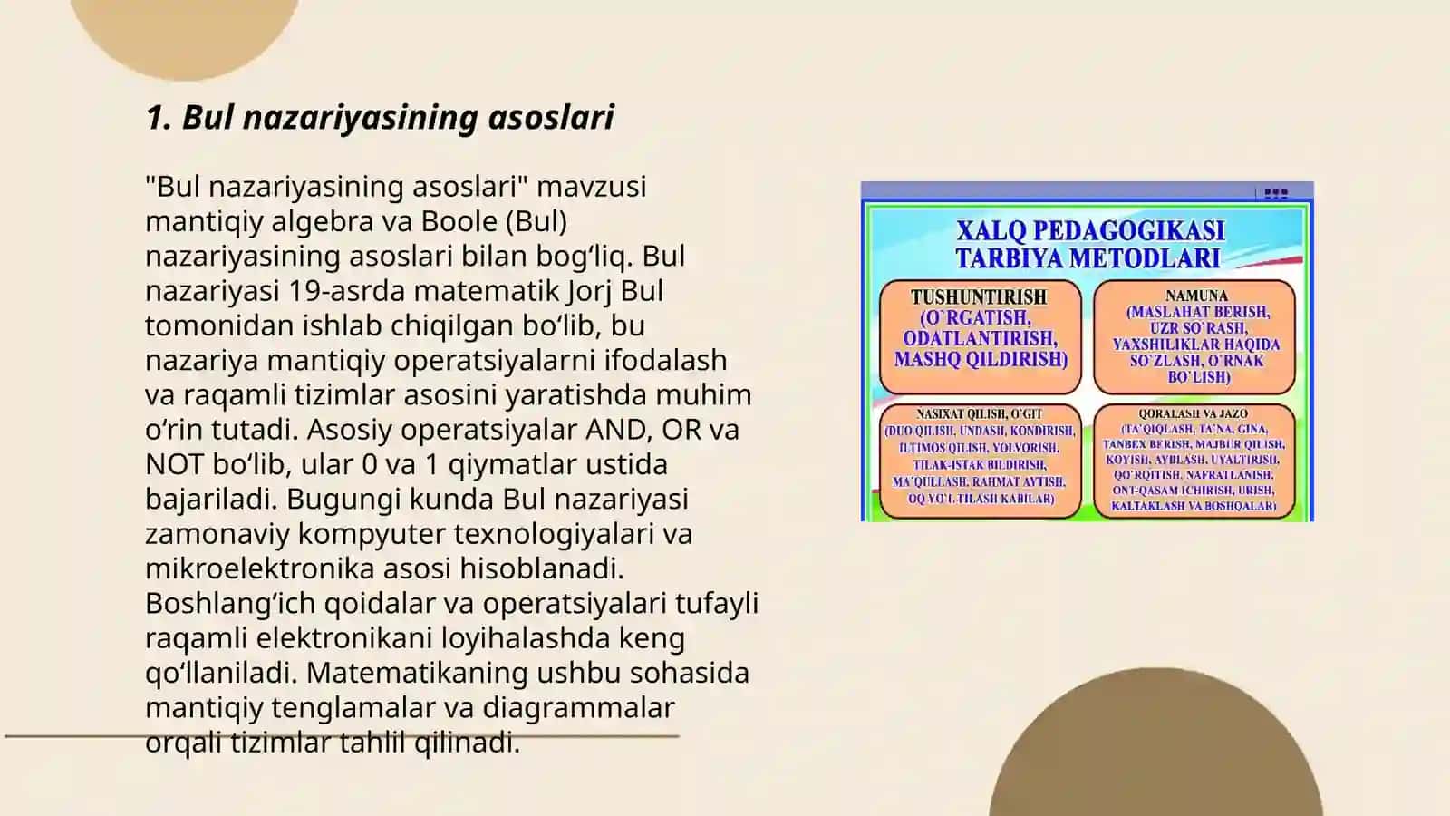 Bul nazariyasi 3