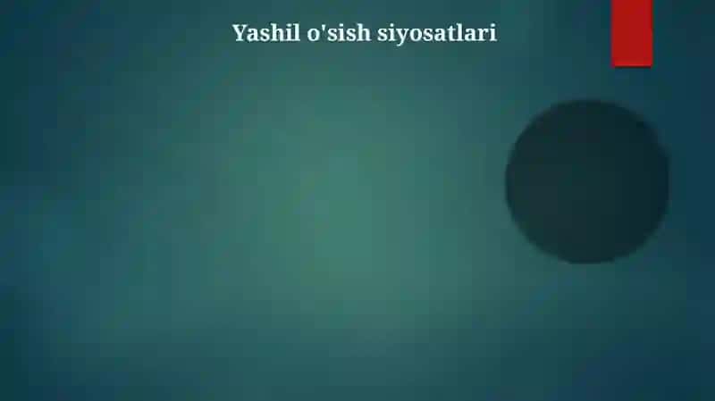 IHTT mamlakatlarda yashil o'sishni taminlash modellari 3