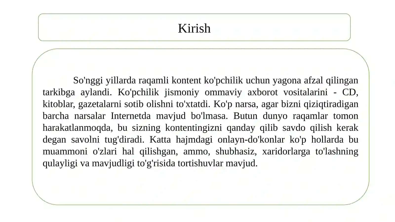 Raqamli kontentni yaratish 3