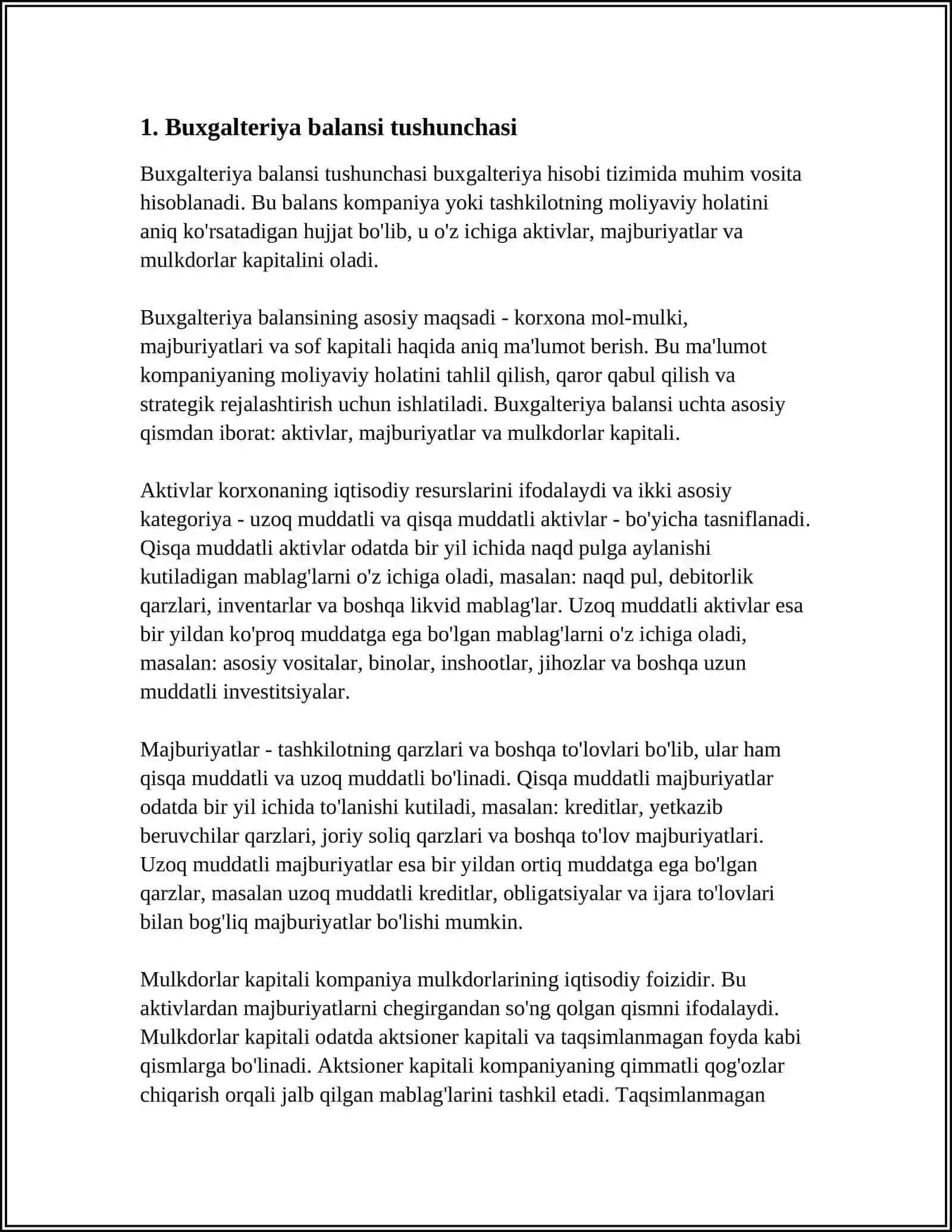 BUGALTERIYA BALANSI VA UNING TUZILISHI 3