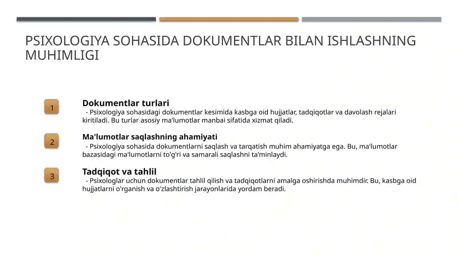 Psixolog kasbiga oid hujjat namunalari bilan ishlash 3