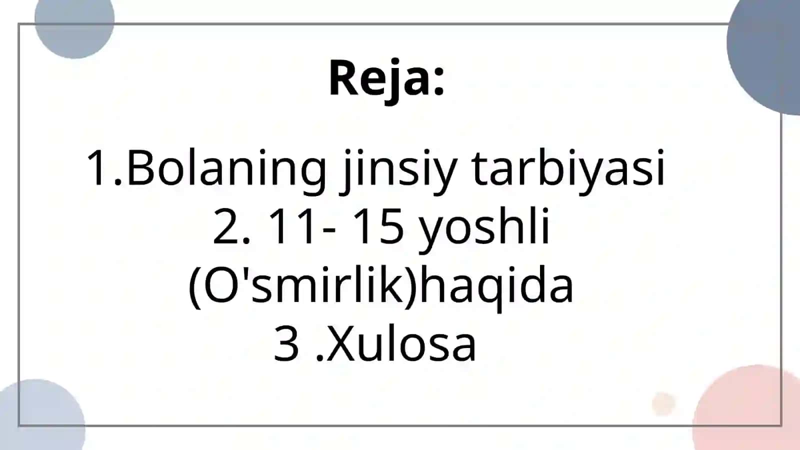 Bolaning jinsiy tarbiyasi 3