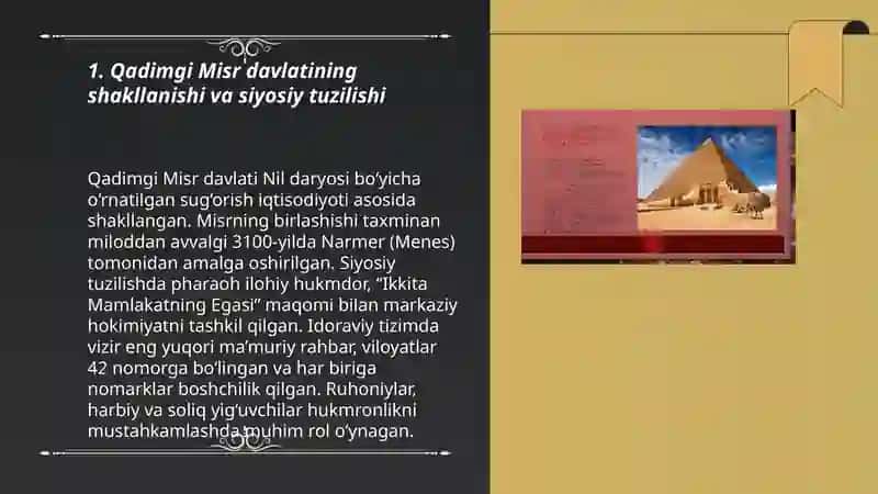Qadimgi Misr davlati va huquqi 3