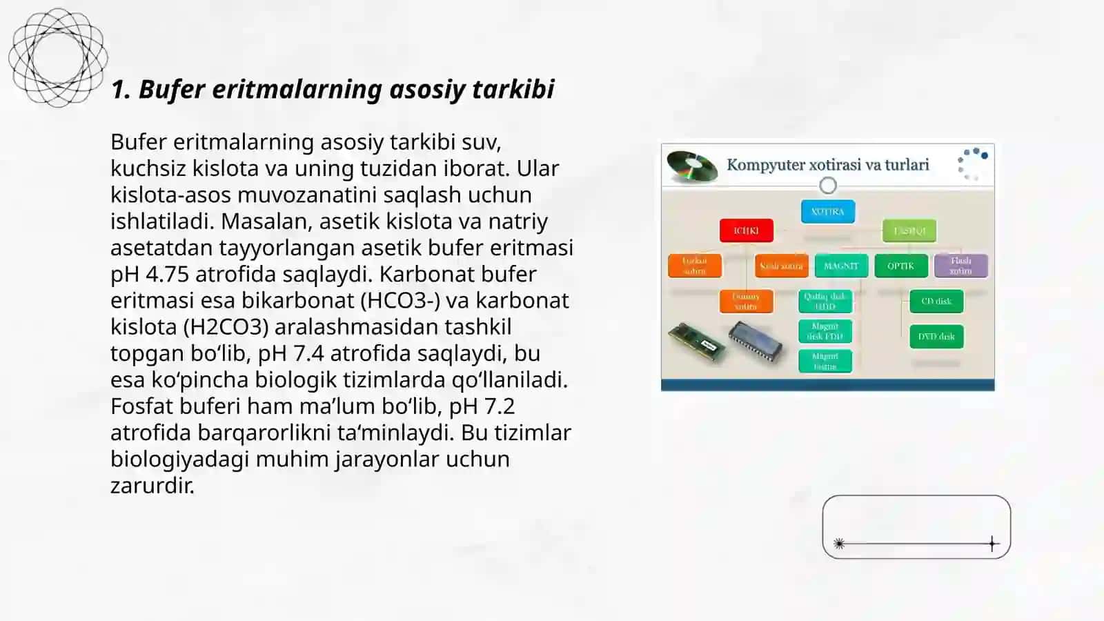 Bufer eritmalar tarkibi va ishlatilish sohalari 3