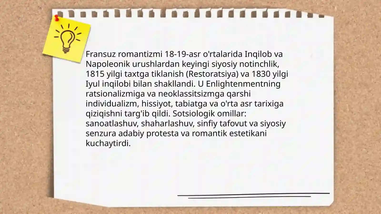 Fransuz romantizm adabiyotining ahamiyati 3
