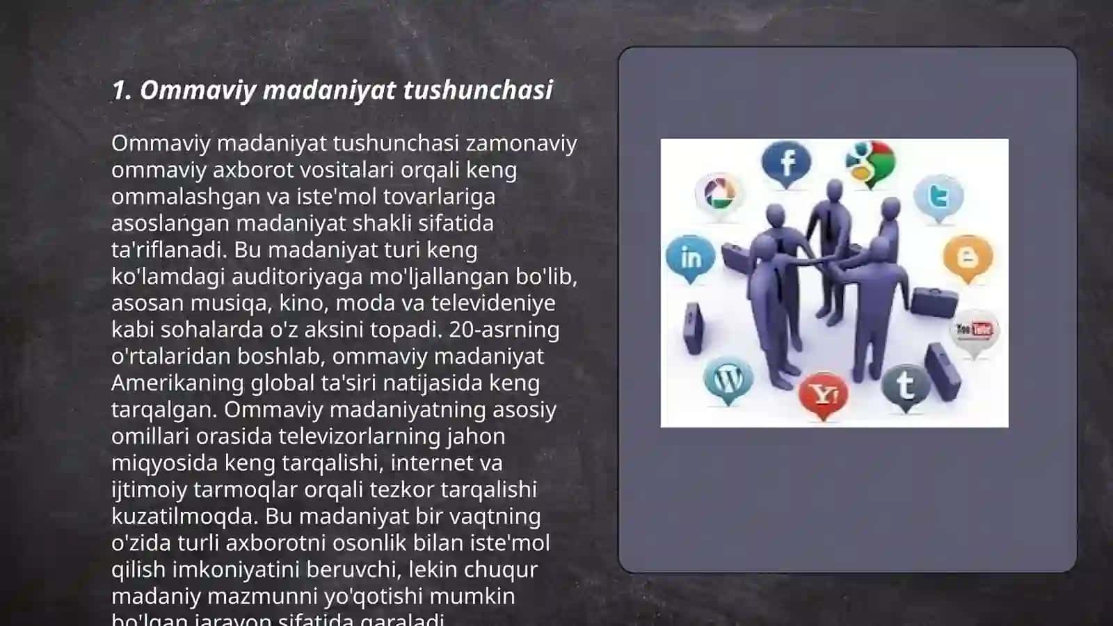 Ommaviy madaniyat tushunchasi 3